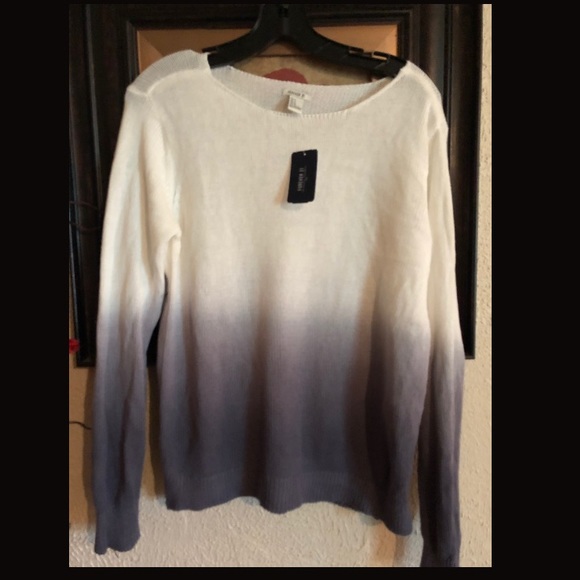 SOLD!! NWT ombré dip dyed forever21 thin sweater - Picture 3 of 3